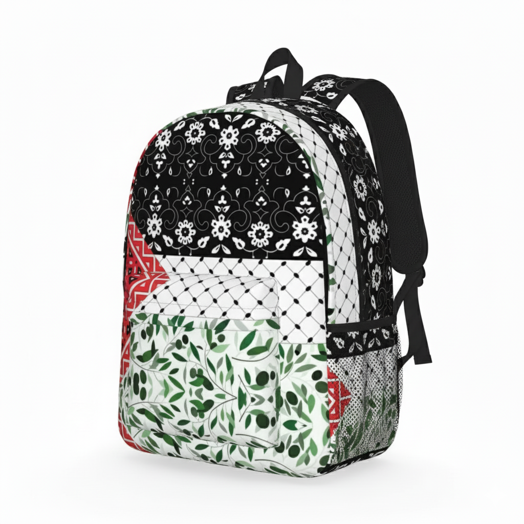 Olive Keffiyeh Backpack