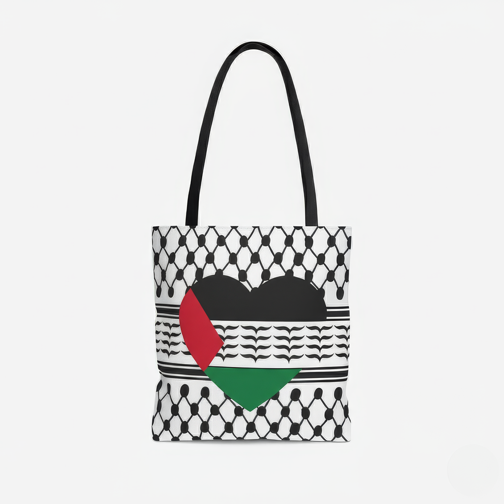 Palestine Heart Tote Bag