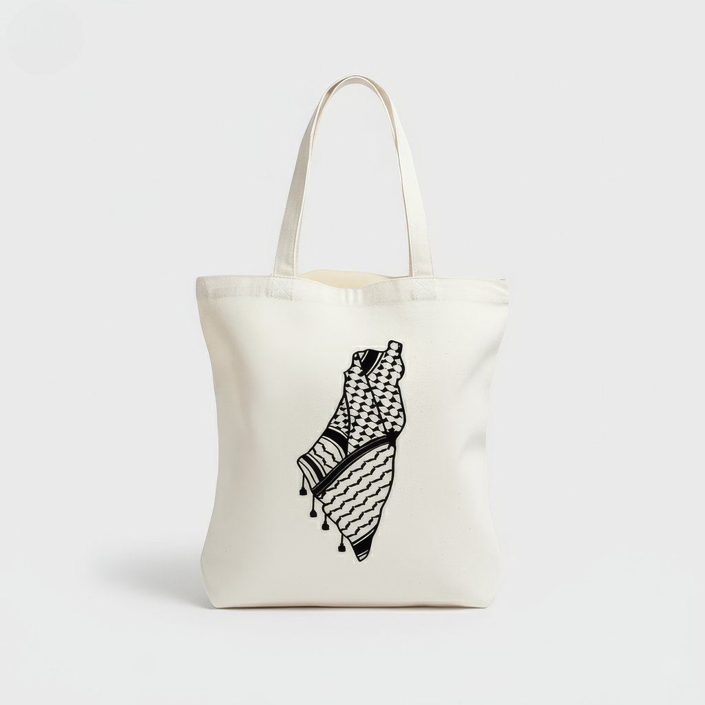 Keffiyeh Map Tote Bag